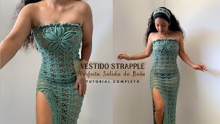 🧚 VESTIDO CROCHET  SALIDA DE BAÑO 🧚  TUTORIAL PASO A PASO PARTE 1 [upl. by Nnave674]