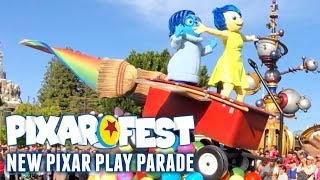 Pixar Fest New Pixar Play Parade HD 4K Disneyland Full Parade With Inside Out amp Up Floats [upl. by Godewyn]