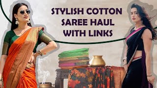 quotThe Best Cotton Sarees for Effortless Elegancequot l Reema Gurjar  Saree haul  2024 [upl. by Atikir]