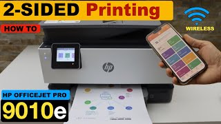 HP OfficeJet Pro 9010e Printing 2Sided Long Edge Printing [upl. by Kerstin]