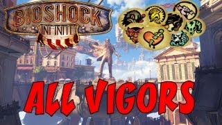 Bioshock Infinite  All Vigors All locations Well Rounded TrophyAchievement [upl. by Gerik]