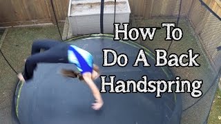 How To Do A Back Handspring  Gymnastics Skills with Bethany G [upl. by Obelia522]