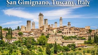 San Gimignano Tuscany Italy drone view 4k [upl. by Asila952]