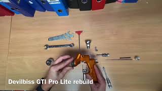 Rebuilding a Devilbiss gti pro lite [upl. by Llezo]