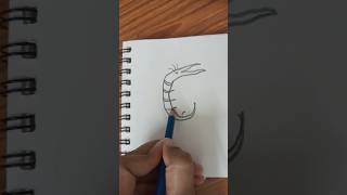 Easy insect drawing youtubeshorts easydrawstepbystep easydrawing drawingideas drawingtutorials [upl. by Nohs32]