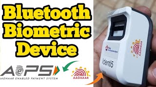 bluetooth biometric finger scanner  AePS Biometric Device  Evolute Identi5 Bluetooth Fingerprint [upl. by Jdavie]