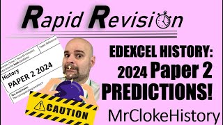 Paper 2 Predictions 2024 EdExcel GCSE History [upl. by Nraa229]