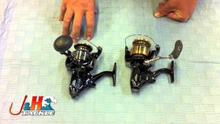 Difference Between The Shimano Thunnus and Shimano Baitrunner Spinning Reels  JampH Tackle [upl. by Greiner]