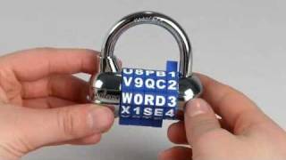 Operating the Master Lock 1534D Password Combination Lock [upl. by Arammat183]