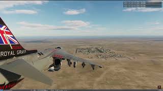 DCS  Troop doing some ground attack in his AV8B Harrier P3 [upl. by Anirtek]