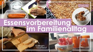 Gebäck  Gemüse für die Woche vorbereiten Vollkorntoastbrot Granola Coleslaw🍞🥕 Tipps  Rezepte [upl. by Cristen]