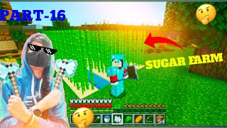 I MADE my new SUGARCANE FARM in😍MINECRAFT SURVIVAL SERIES EPISODE16😎VIRAL [upl. by Adiaros858]