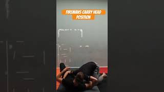 Firemans carry head position mma bjj grappling jiujitsu [upl. by Airot]