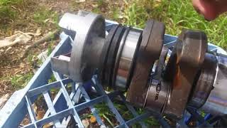 How to clean a 2 stroke crankshaft [upl. by Jabez]