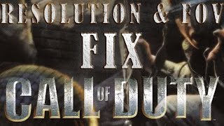 Call of Duty 2003  Resolution and FOV FixWin 7 8 10 [upl. by Agripina]