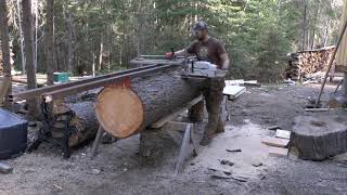 Logs to Lumber Alaskan Chainsaw Milling [upl. by Elvira732]