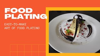 Food Plating artdessert Plating lemon mousse Plating [upl. by Hsreh]