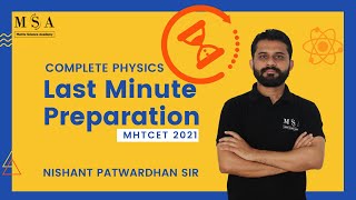 Complete Physics  Last Minute Preparation  IMPULSE BATCH  MHT CET 2021  NISHANT PATWARDHAN [upl. by Obla344]