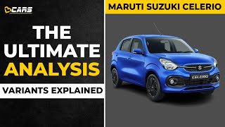 Maruti Suzuki Celerio Variants Explained w CNG  LXI VXI ZXI ZXI  The Ultimate Analysis [upl. by Samul]