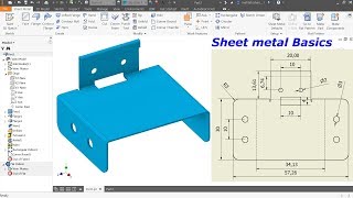 Autodesk Inventor Sheet metal Tutorial Basics [upl. by Akiram212]