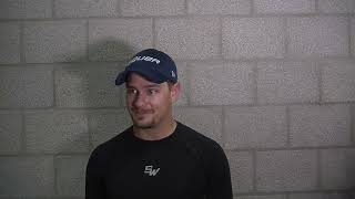 INTERVIEW Branden Gracel Tilburg Trappers first practice season 20232024 [upl. by Thissa878]