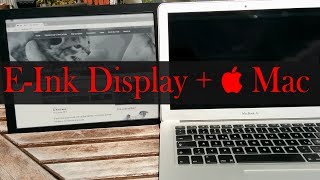 13quot EINK DISPLAY ON APPLE Macbook [upl. by Ahseret]