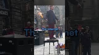 The fire juggler didn’t like my bitcoin pitch bitcoinshorts [upl. by Naamann982]