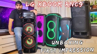 LG RNC9 XBoom LG ON9 First Impressions and Unboxing [upl. by Wulfe]