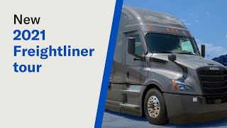 Tour of a brandnew 2021 Freightliner Cascadia [upl. by Boony]