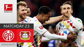 1 FSV Mainz 05  Bayer 04 Leverkusen 32  Highlights  Matchday 23 – Bundesliga 202122 [upl. by Sitruc779]