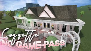 Coquette NO GAMEPASS House 🎀  Bloxburg  MM [upl. by Anelahs270]