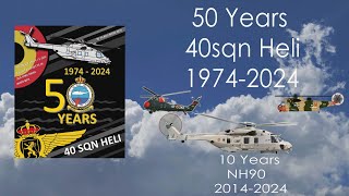 History of 40 Sqn Koksijde  50th anniversary 19742024 [upl. by Briano544]