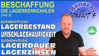 Lagerkennzahlen Teil 2 Durchschnittlicher Lagerbestand Umschlagshäufigkeit und Lagerzinsen [upl. by Susej]