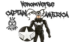 Venomverse Captain America Custom Marvel Legends SpiderMan 6” action figure review [upl. by Anairotciv]