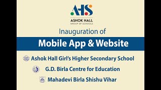 Inauguration of AHGS Mobile App amp Website [upl. by Anitsua]