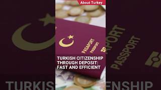 Turkish Сitizenship Through Bank Deposit Fast and Efficientshorts turkishcitizenshipbyinvestment [upl. by Libyc476]