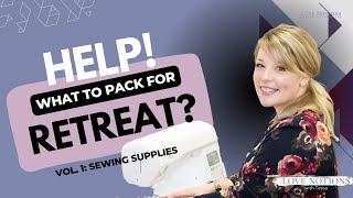 🤔💡Help What do I pack for a sewing retreat Heres the list so far vol1 sewing supplies 🧵🎒 [upl. by Shiekh]