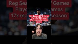 PLAYOFF STATS IN BASEBALL ARE MISLEADING shorts mlbplayoffs lebron jeter brady mlb nba nfl [upl. by Sanyu]