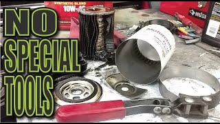 How to Quickly Open Oil Filters for inspection NO GRINDER NO SAWS [upl. by Goat]