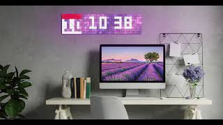 Awesome Clock Look on LaMetric SKY Wall Smart Display [upl. by Maer]