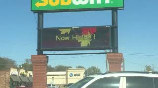 Daktronics sign at Subway Taco Mayo and Mazzio’s Atoka OK [upl. by Mcginnis]