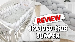 Braided Crib Bumper Review Stylish and SafetyFocused Baby Bedding [upl. by Edina592]