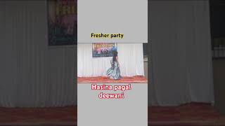 dance video hasinapagaldewani energy level down I am little bit nervou cuz this is my2ndsoloshorts [upl. by Lettig]