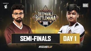 Deepavali BattleMania 2024  HINDI  Semi Finals D1  BGMI  Ft IQOO SouL Carnival 8Bit etc [upl. by Habeh]