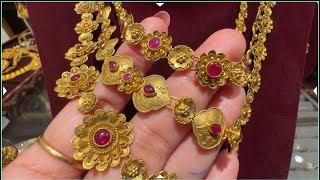 Tanishq 22k Bridal Necklace Set Designs with PriceLayer Necklace DesignNakashi NecklaceDeeya [upl. by Ultun]