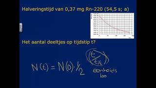 formules halveringstijd en activiteit [upl. by Nhguav]