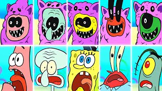 Best Spongebob vs Catnap cartoon Animations Part 3 [upl. by Vilberg]