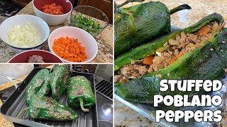 Stuffed Poblano Peppers  Keto amp LowCarb Friendly  Easy amp Delicious [upl. by Curren]