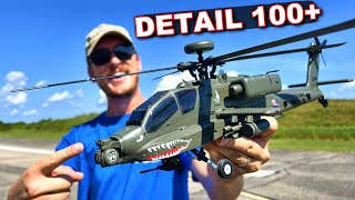 PERFECT Apache AH64 RC Military Helicopter [upl. by Terhune875]