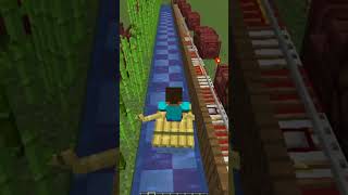 Minecraft Boat vs Minecart  speed test which is better shorts [upl. by Aletha61]